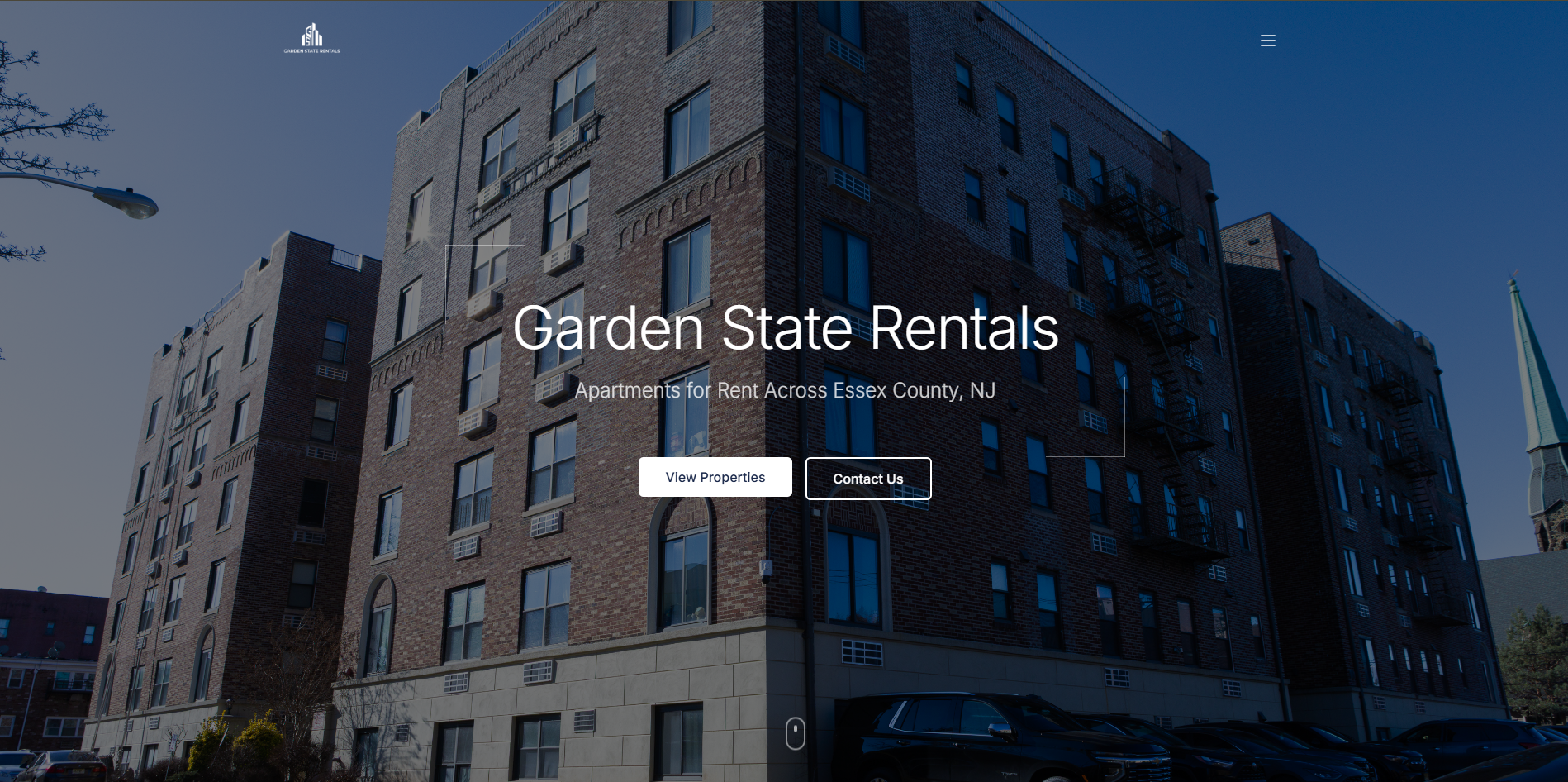 Garden State Rentals homepage